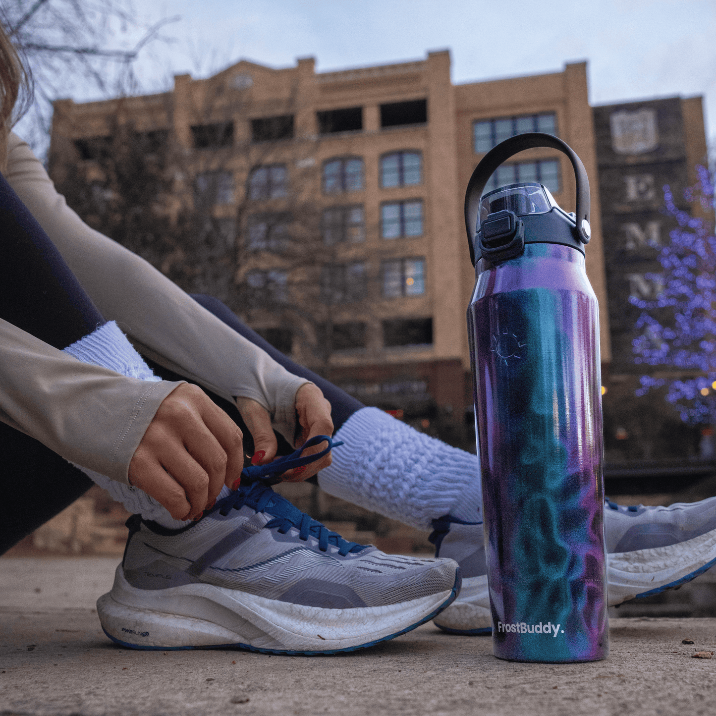 Bottle Buddy 32oz | Virginia Tech Hokies | Skin + Budz Bundle